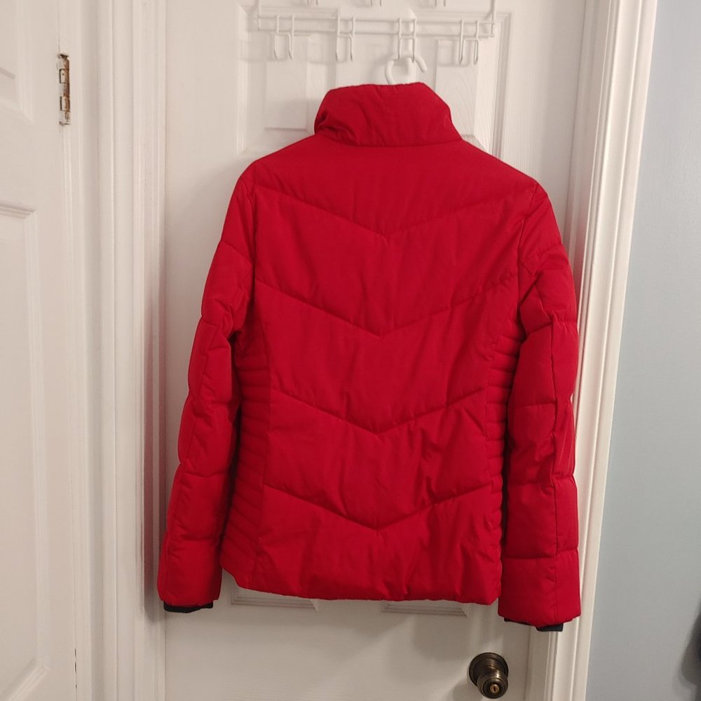 Red Puffer Coat - Picture 2 of 8